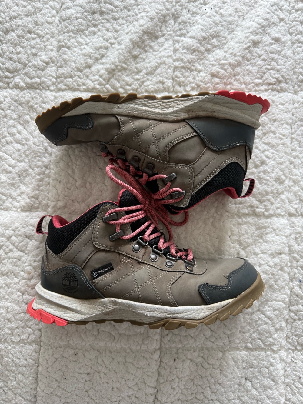 Timberland Taupe and Pink Women's Trail Hiking Boots